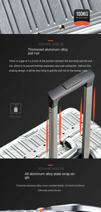 100% Aluminum-Magnesium Alloy Suitcases 20/24/26/29 Inch Lightweight Spinner Luggage TSA Lock Durable Travel Bag
