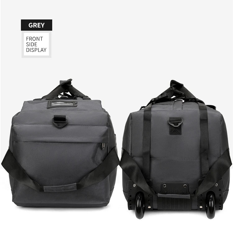 Travel Bag, Large Capacity Handbag, Portable Outdoor Carry-On Luggage, Wheeled Travel Bag, Convenient and Practical Unisex Travel Bag