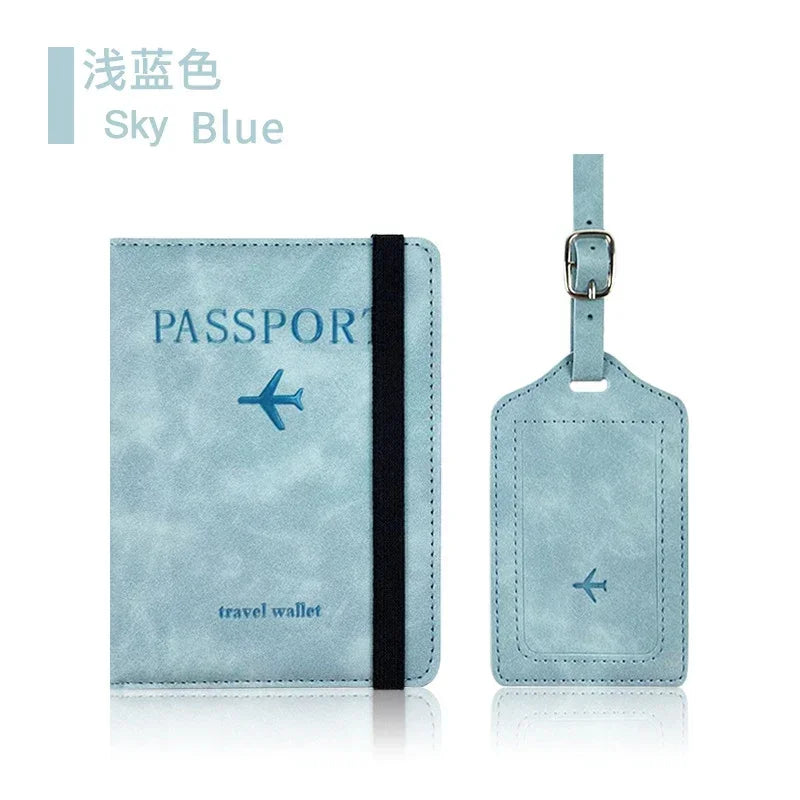 Rfid Blocking Protection Travel Passport Credit Holder Cover Case Business PU Leather Women Men Ticket Protective Accessories