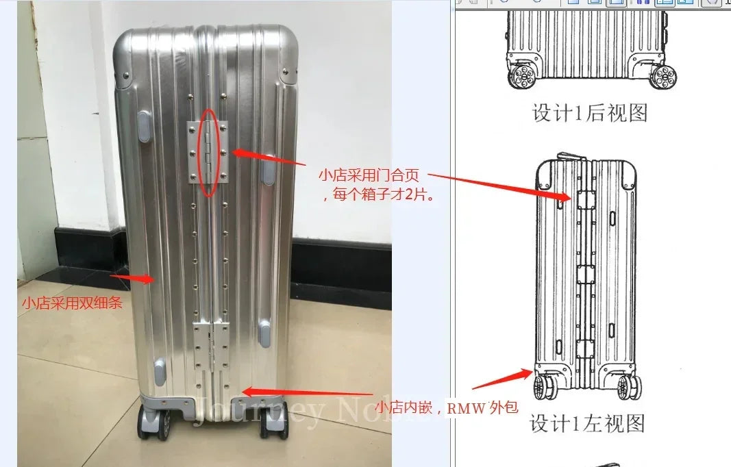 100% Aluminum-Magnesium Alloy Suitcases 20/24/26/29 Inch Lightweight Spinner Luggage TSA Lock Durable Travel Bag