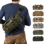 Waist Fanny Pack for Men Waterproof Cross-body Shoulder Sling Bag for Hiking Outdoor Climbing Fishing Camping