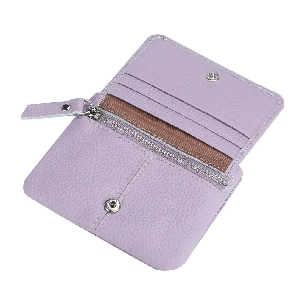 Royal Bagger Genuine Leather Women's Coin Purse Woman card holder wallet RFID Blocking Small Wallet Casual Zipper Change Pouch