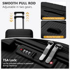 Travel Suitcase Rolling, Carry on Boarding Luggage Cabin Set with Cosmetic Case Spinner Wheels Travel Trolley Case 13 20 Inch