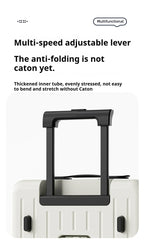 New Front Open Suitcase Hut Trolley Box 20/24/26 Inch High Quality Frame Large Capacity Suitcase Men's Ladies' Travel Case
