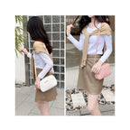 2025 tassel women's small crossbody bag trend diamond grid embroidery camera women's shoulder bag fashion chain crossbody bag