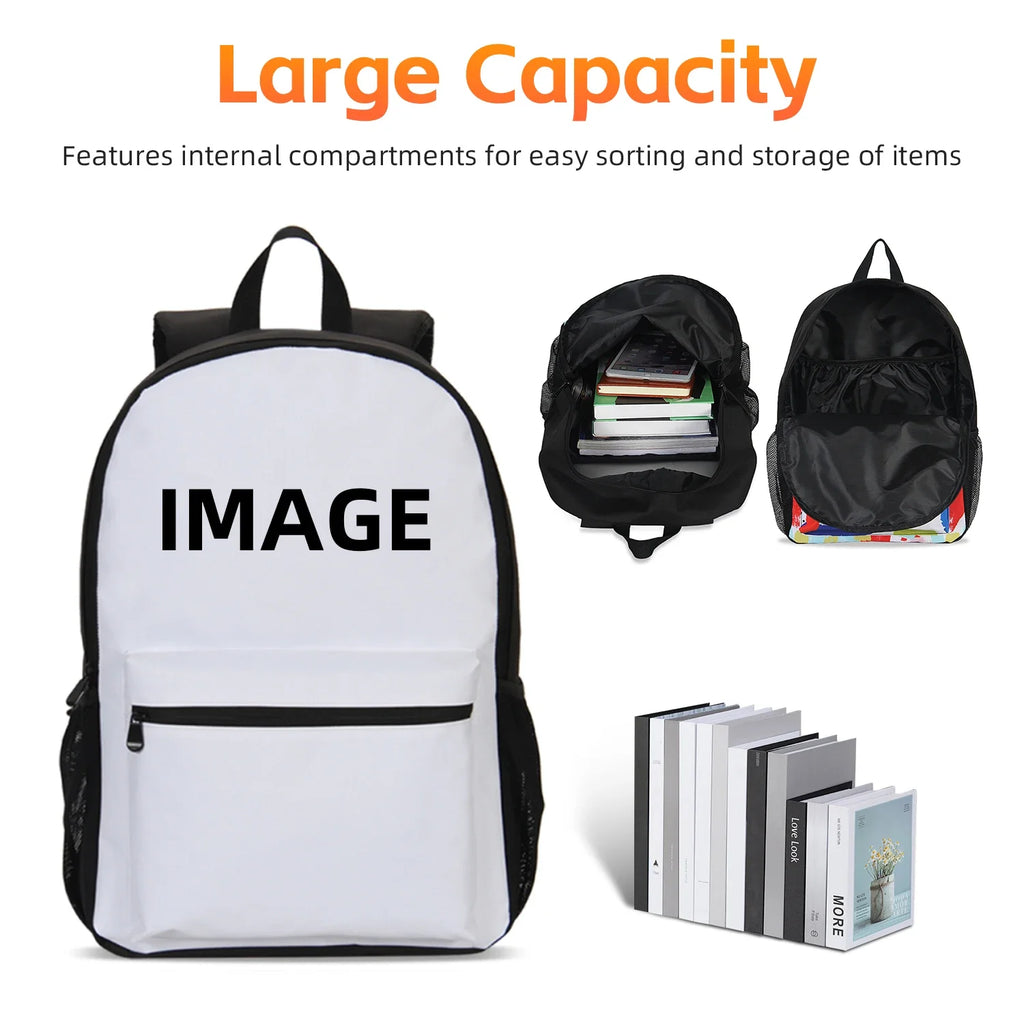 Cartoon G-Gengars Backpack Schoolbag Boys Girls Camping Backpack Lightening Zipper Anime Rucksack for Boys Girls Best Gift