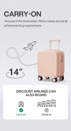 Mixi Puristic Design Travel Luggage Rolling Wheel Hardside Women Suitcase Men Trolley Case 16 20 Carry On/Big 22 24 26 28 Inch
