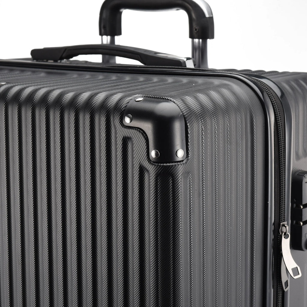 Roshanda 3-Piece Luggage Set Suitcase set 20 "24" 28 "ABS hard shell travel luggage set 4 Universal Swivel quiet Wheels