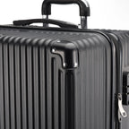 Roshanda 3-Piece Luggage Set Suitcase set 20 "24" 28 "ABS hard shell travel luggage set 4 Universal Swivel quiet Wheels
