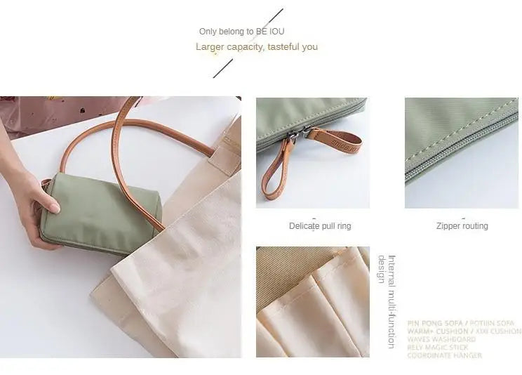 Portable Waterproof Women Makeup Bag Cosmetic Bag Coin Pouch Storage Bag Mini Lipstick Bag Small Bag Toiletry Bag Organizer Case