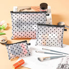 Transparent Makeup Bag (heart print)