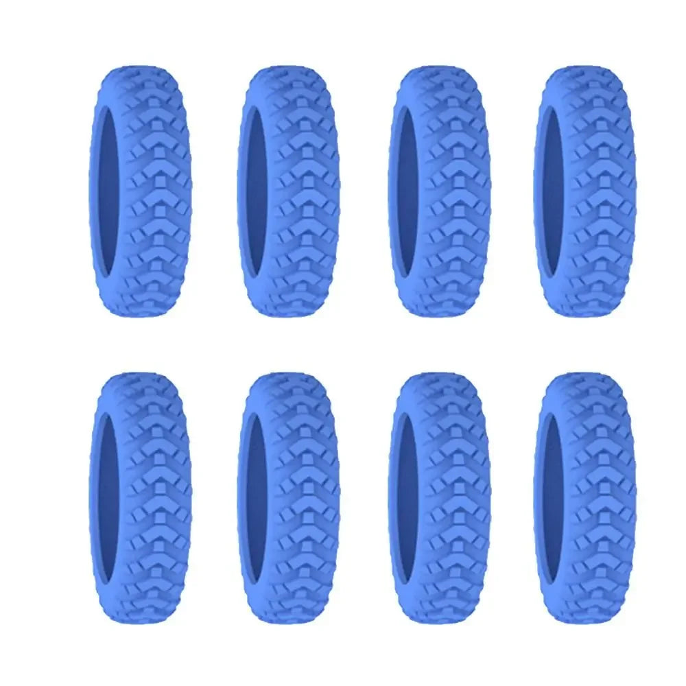 8pcs Travel Luggage Caster Shoes Silicone Suitcase Wheels Protection Cover Reduce Noise Trolley Box Casters Cover