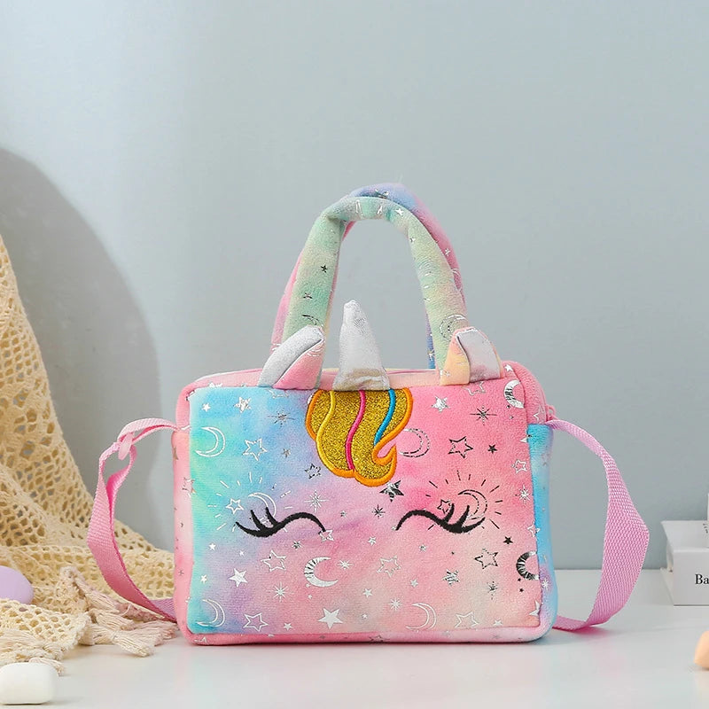 Plush Unicorn Shoulder Crossbody Bag
