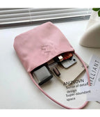Summer new simple nylon underarm bag Korean niche design alphabet embroidery portable commuter bucket bag