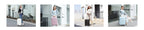 Melalenia 3-Piece Carry-on Luggage Set PP Material Suitcase with Spinner Wheels Hardside TSA Lock