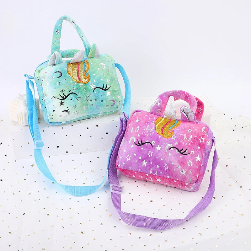 Plush Unicorn Shoulder Crossbody Bag