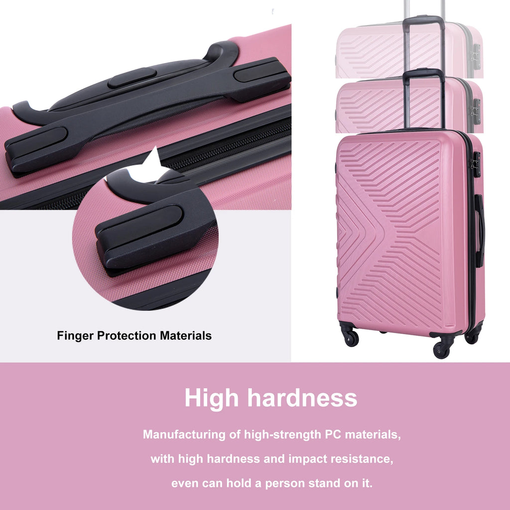 Travelhouse Luggage Set 3 Piece Suitcase Set Double Spinner Wheels TSA Lock Carry-on luggage Clearance (20inch 24inch 28inch)
