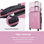 Travelhouse Luggage Set 3 Piece Suitcase Set Double Spinner Wheels TSA Lock Carry-on luggage Clearance (20inch 24inch 28inch)