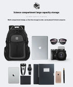 BrunoCavalli Men's Laptop Backpacks For 17 Inch Fashion Women Travel Bag Waterproof School Backpack Large Capacity Men Bagpack