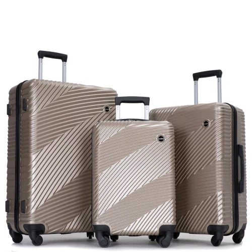 3-Piece Hardshell Lightweight Luggage Set with Spinner Wheels (20/24/28)