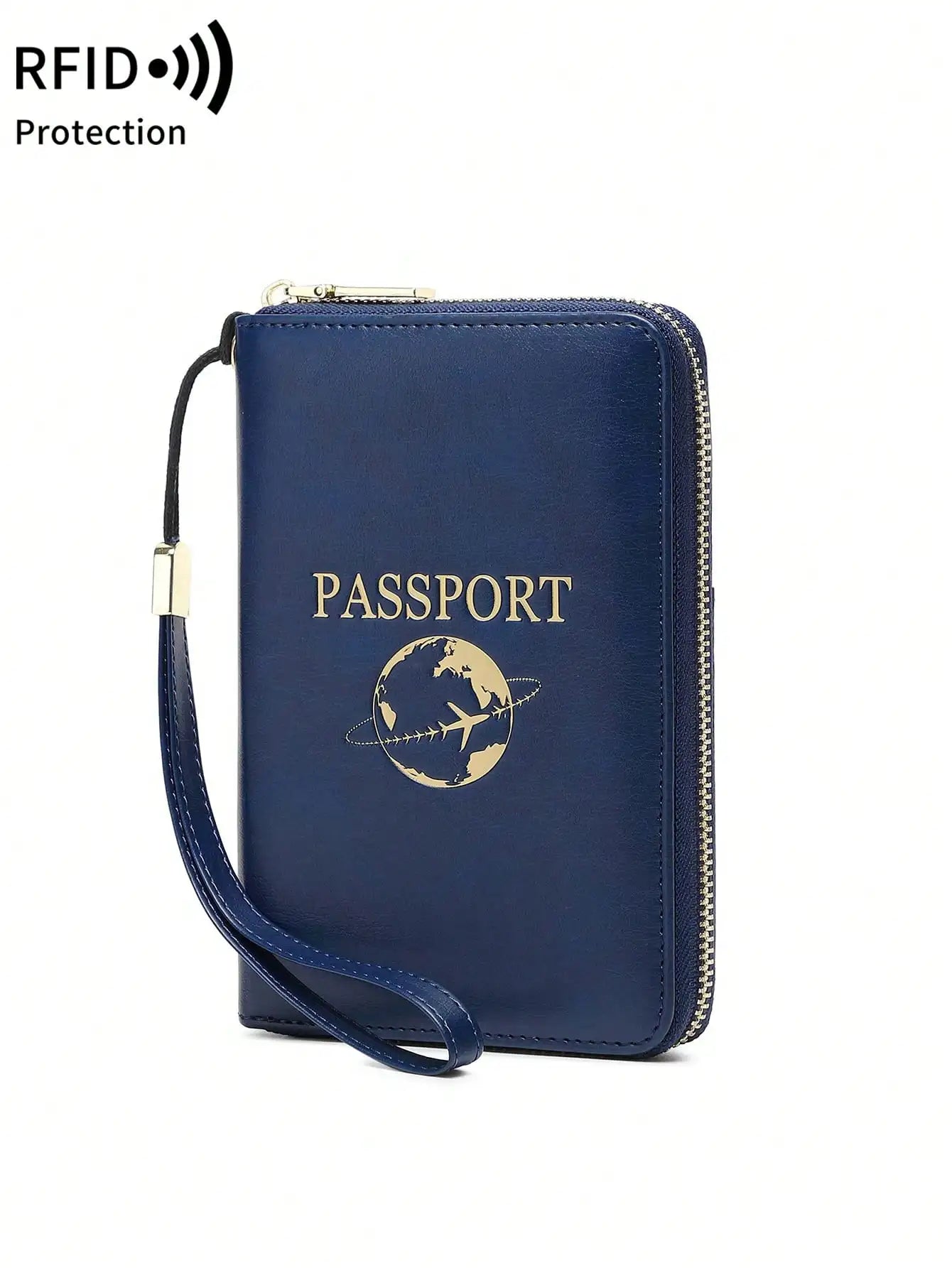 RFID Passport Wallet with Wrist Strap