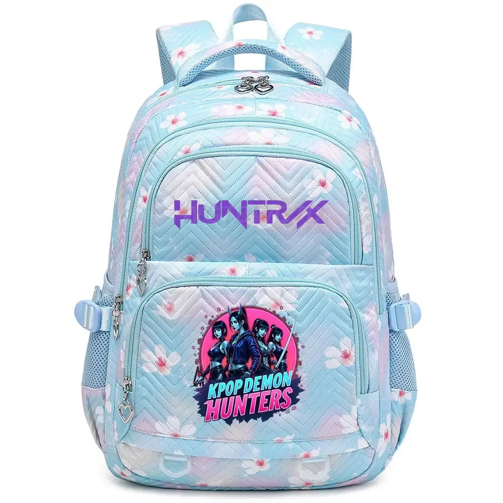 6-12 Kids Backpack Rumini Miraa Zoeyy HUNTR/rX 2026 Print Cartoon School Bag Large Capacity Student Travel Backpacks