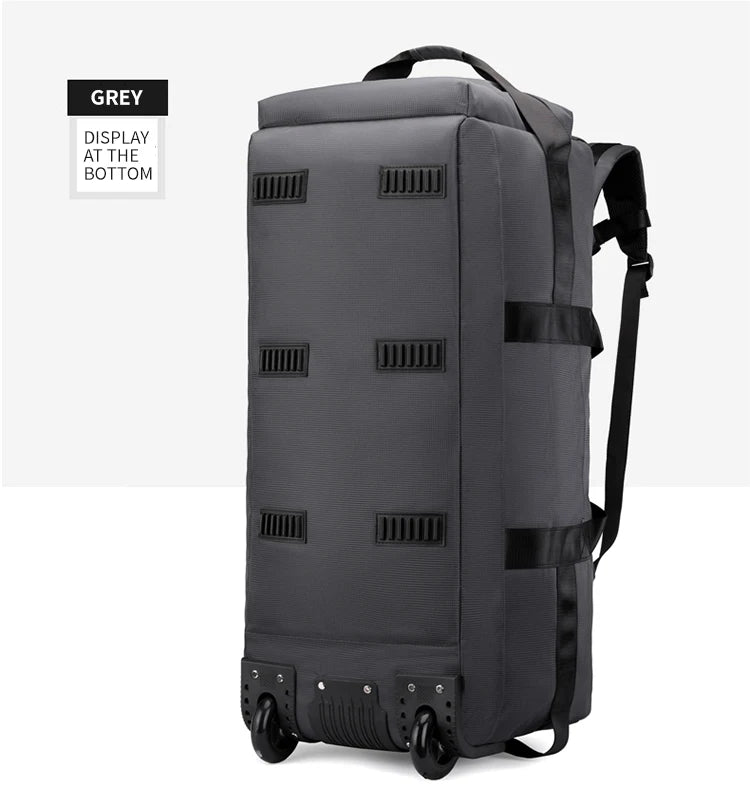 Travel Bag, Large Capacity Handbag, Portable Outdoor Carry-On Luggage, Wheeled Travel Bag, Convenient and Practical Unisex Travel Bag