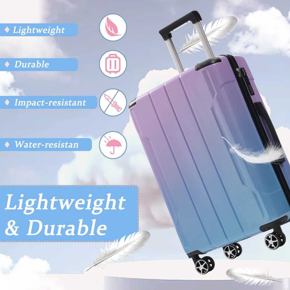 Luggage Sets 2 Piece Suitcase Set with Spinner Wheels, Built-in TSA Lock, Foldable Duffel Bag for Travel Men & Women