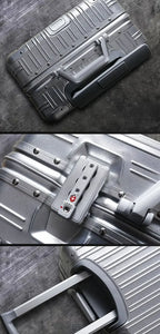 100% Aluminum-Magnesium Alloy Suitcases 20/24/26/29 Inch Lightweight Spinner Luggage TSA Lock Durable Travel Bag