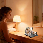 3D HD Phone Screen Magnifier Desktop Mobile Amplifier Stand for Seniors Video Movie Watching Home Travel Party Use