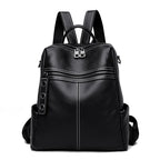 2023 Vintage Women Backpack Large Capacity School Bags Teenagers Girls School Backpack High Quality Genuine Leather Shoulder Bag