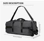 Travel Bag, Large Capacity Handbag, Portable Outdoor Carry-On Luggage, Wheeled Travel Bag, Convenient and Practical Unisex Travel Bag