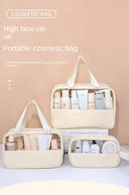 Portable Travel Cosmetic Bag Women Transparent Makeup Bag Large-Capacity Bath Wash Bags Multifunction Waterproof Storage Case